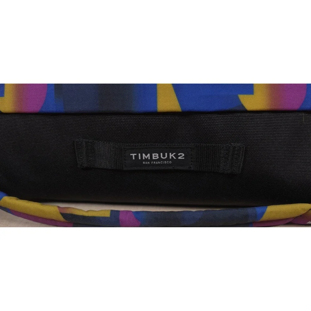 Timbuk2 Mirrorless Camera Bag Messenger Sling Padded Purple Gold Geometric